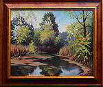 obraz Jaro u rybníka